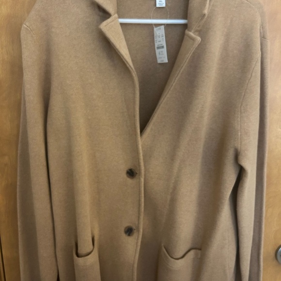 J. Crew Tan Cardigan Sweater V-Neck Knit - Picture 1 of 3